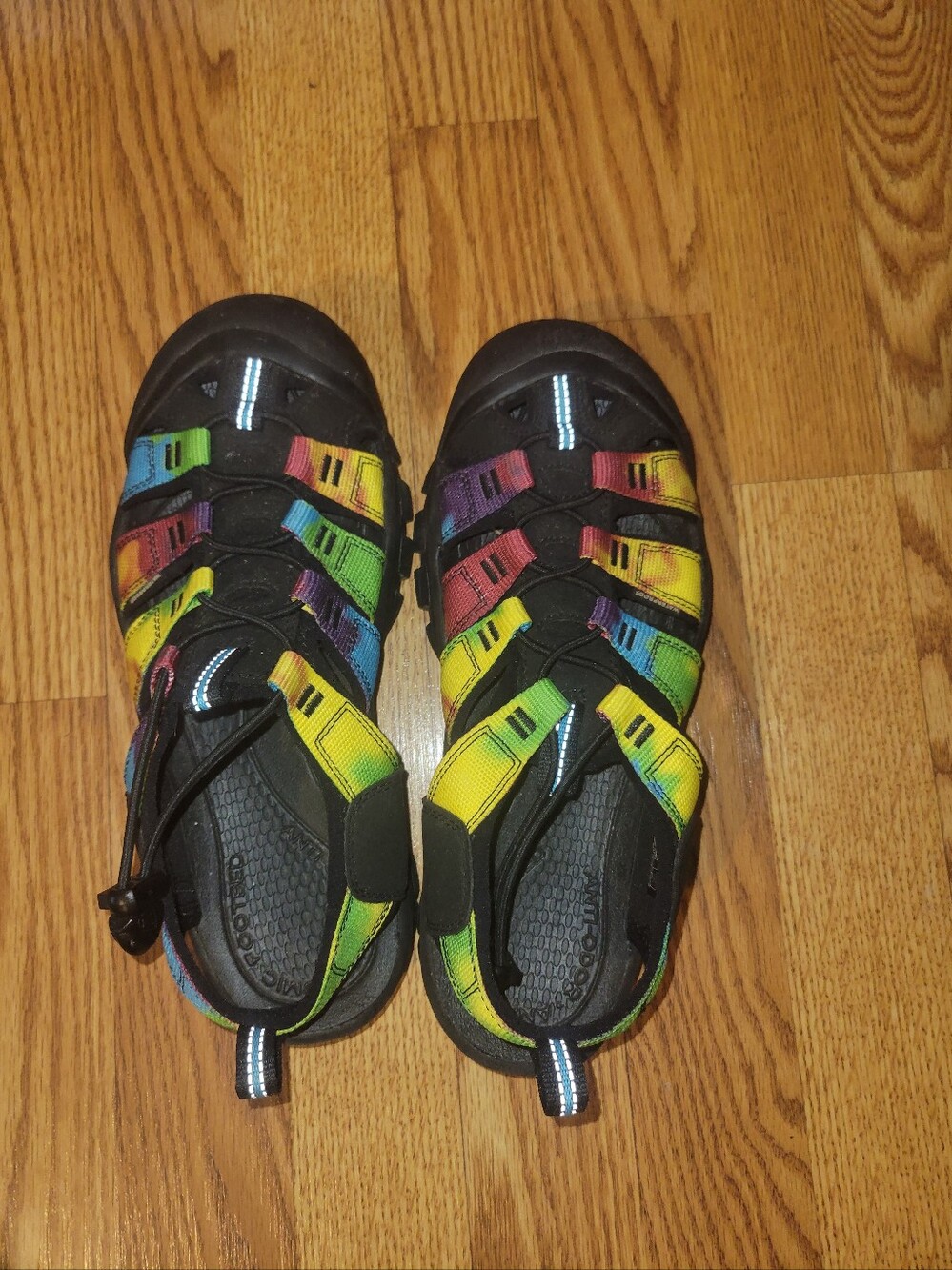 Kids Rainbow Multi-Color Closed-Toe Sandals - Outdoor Water Shoes